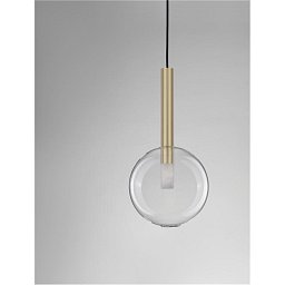 Obrázek pro produkt Závěsné svítidlo AMELIA zlatá a čiré sklo G9 1x5W 230V IP20 bez žárovky - NOVA LUCE