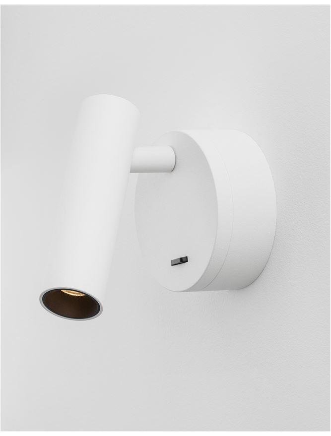 NV 9030201 Bodové svítidlo CLIP bílý hliník LED Philips 3W vypínač na těle 3000K IP20 - NOVA LUCE (obrázek 4)