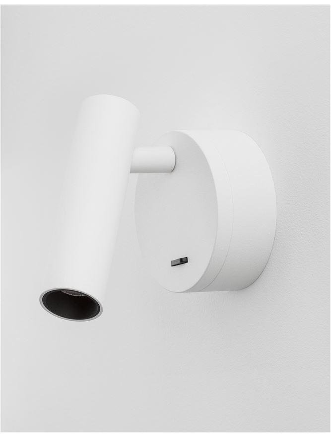 NV 9030201 Bodové svítidlo CLIP bílý hliník LED Philips 3W vypínač na těle 3000K IP20 - NOVA LUCE (obrázek 5)