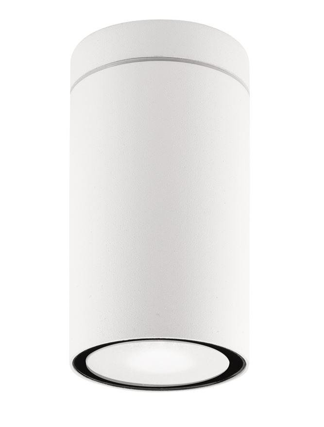 NV 9040021 Venkovní stropní svítidlo CERISE bílý litý hliník a skleněný difuzor GU10 1x7W IP54 220-240V bez žárovky - NOVA LUCE