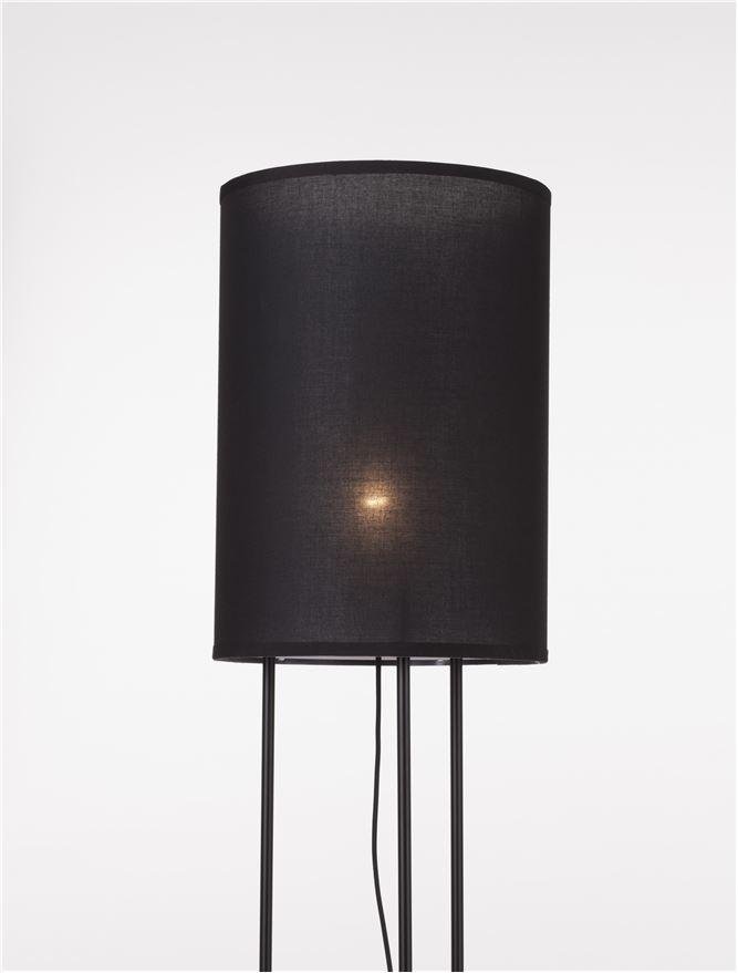 NV 9043301 Stojací lampa LEITH černé stínidlo a černý hliník E27 1x12W 230V IP20 bez žárovky - NOVA LUCE (obrázek 4)