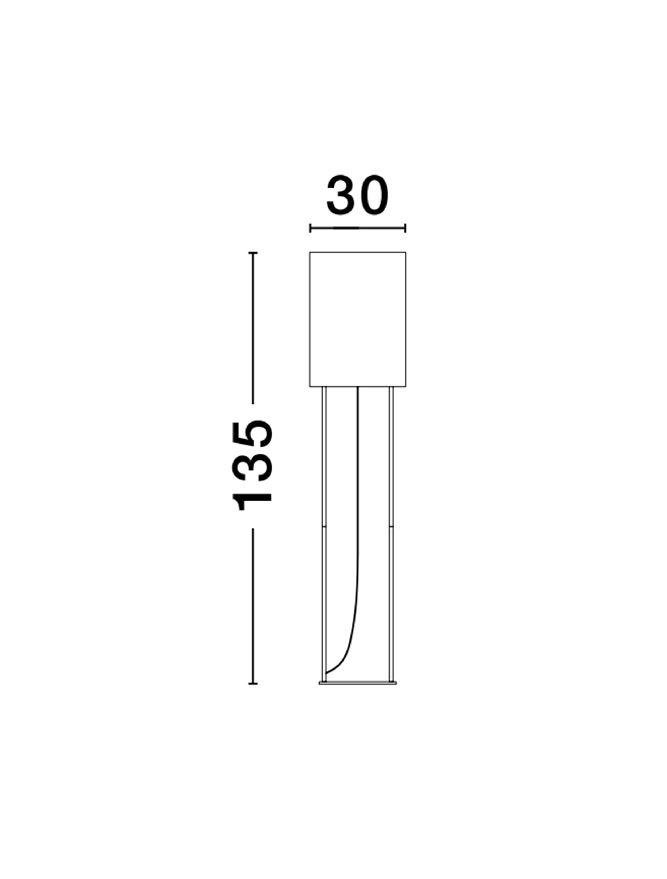 NV 9043301 Stojací lampa LEITH černé stínidlo a černý hliník E27 1x12W 230V IP20 bez žárovky - NOVA LUCE (obrázek 5)