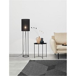 Obrázek pro produkt Stojací lampa LEITH černé stínidlo a černý hliník E27 1x12W 230V IP20 bez žárovky - NOVA LUCE