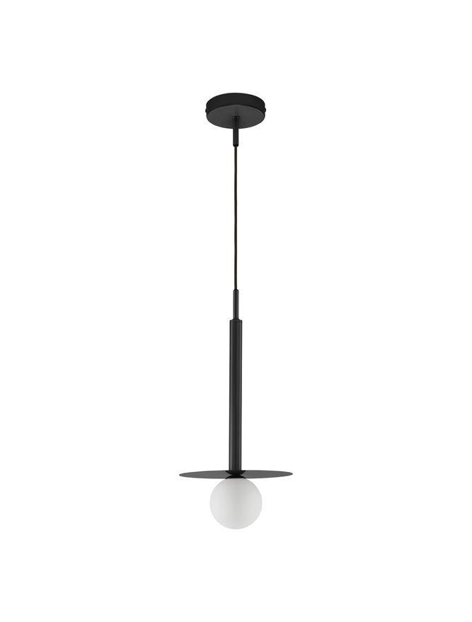 NV 9043306 Závěsné svítidlo PIELO černý kov opálové sklo G9W 1x5W 230V IP20 bez žárovky - NOVA LUCE