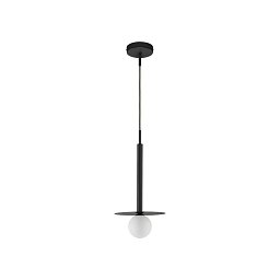 Obrázek pro produkt Závěsné svítidlo PIELO černý kov opálové sklo G9W 1x5W 230V IP20 bez žárovky - NOVA LUCE
