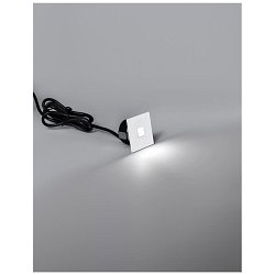 Obrázek pro produkt Venkovní zapuštěné svítidlo do zdi PASSAGGIO bílý hliník LED 1W 3000K 3V IP54 délka kabelu 1.80m použijte driver 9020170 - NOVA LUCE