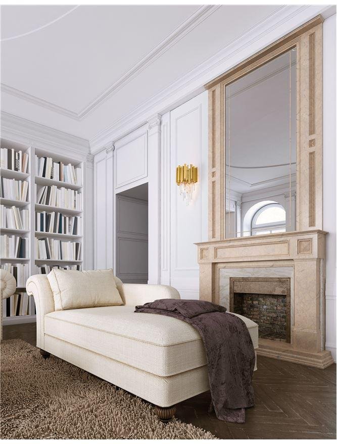 NV 9050100 Nástěnné svítidlo GRANE zlatý kov a křišťál E14 2x5W 230V IP20 bez žárovky - NOVA LUCE