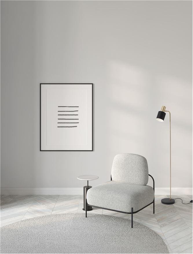 NV 9050163 Stojací lampa PAZ zlatý kov černé kovové stínidlo černá základna E27 1x12W 230V IP20 bez žárovky - NOVA LUCE