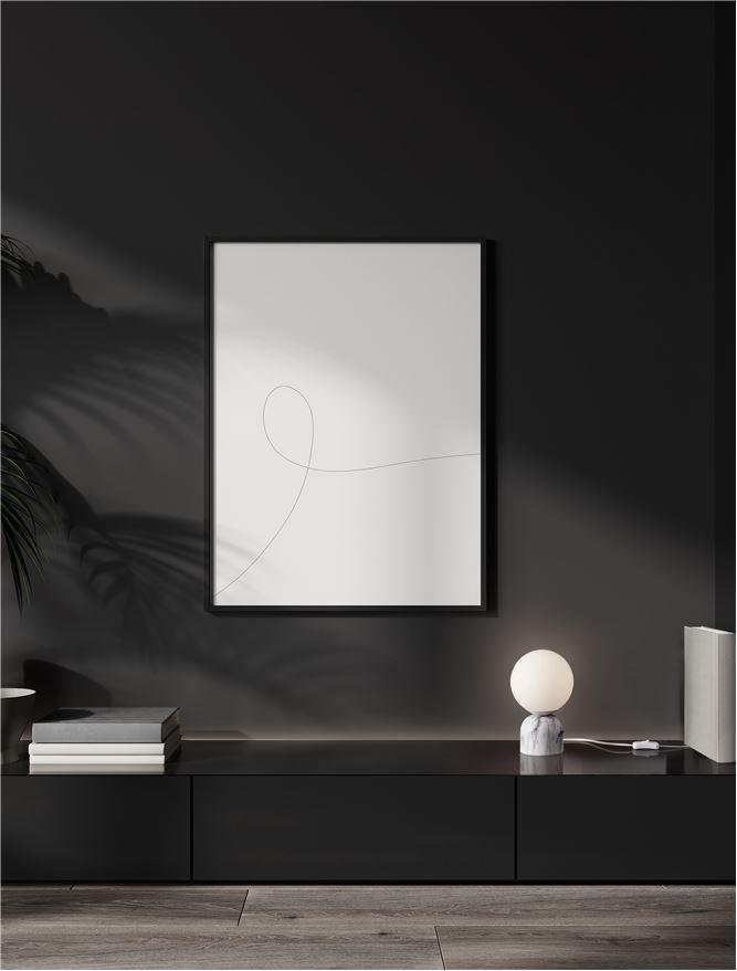 NV 9050164 Stolní lampa KENIO bílá mramor opálové sklo E14 1x12W 230V IP20 bez žárovky - NOVA LUCE