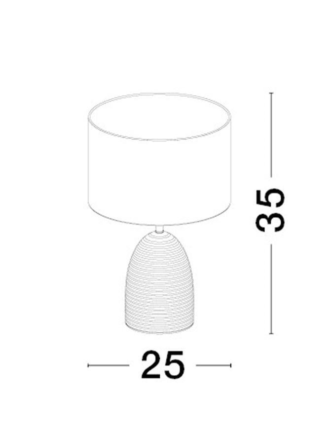 NV 9050166 Stolní lampa CHEMPO šedý beton a kov bílé stínidlo E27 1x12W 230V IP20 bez žárovky - NOVA LUCE (obrázek 5)