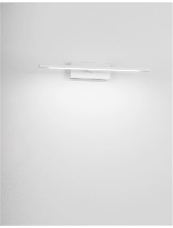 NV 9053121 Nástěnné svítidlo nad zrcadlo MONDRIAN bílý hliník a akryl LED 12W 220-240V 3000K IP44 - NOVA LUCE