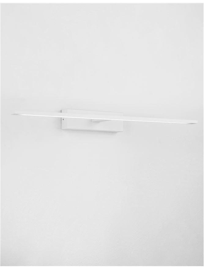 NV 9053201 Nástěnné svítidlo nad zrcadlo MONDRIAN bílý hliník a akryl LED 20W 220-240V 3000K IP44 - NOVA LUCE