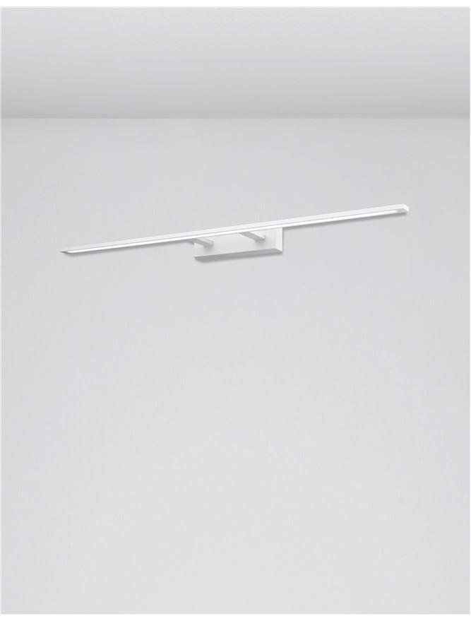Levně NV 9053301 Nástěnné svítidlo nad obrazy a zrcadla LIVIA bílý hliník a akryl LED 30W 230V 3000K IP44 - NOVA LUCE