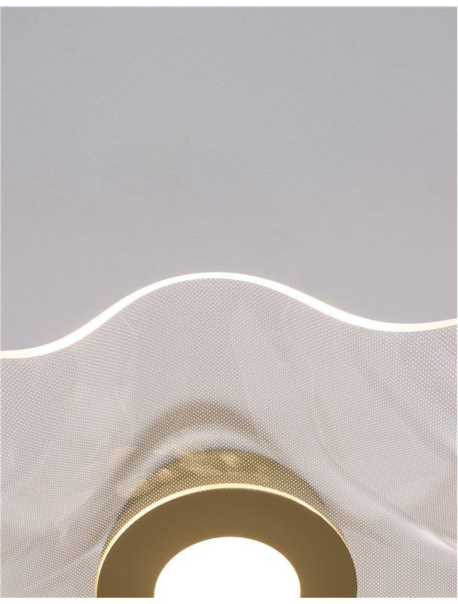 Levně NV 9054502 Stropní svítidlo SIDERNO zlatý hliník a akryl LED 31W 230V 3000K IP20 - NOVA LUCE