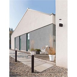 Obrázek pro produkt Venkovní nástěnné svítidlo ZOSIA tmavě šedý hliník a čirý akryl E27 1x12W 220-240V bez žárovky IP65 - NOVA LUCE