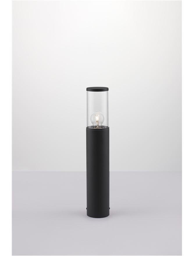 NV 9060182 Venkovní sloupkové svítidlo ZOSIA tmavě šedý hliník a čirý akryl E27 1x12W 220-240V bez žárovky IP65 - NOVA LUCE