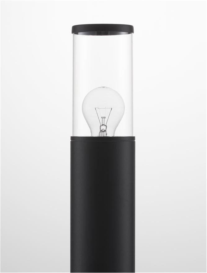 NV 9060183 Venkovní sloupkové svítidlo ZOSIA tmavě šedý hliník a čirý akrylový difuzor E27 1x12W 220-240V bez žárovky IP65 - NOVA LUCE (obrázek 5)
