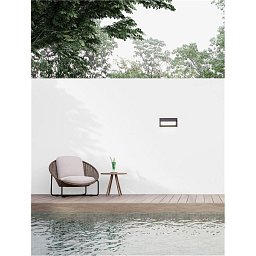 Obrázek pro produkt Venkovní nástěnné svítidlo LETO černý hliník akrylový difuzor LED 18W 3000K 220-240V 120st. IP65 - NOVA LUCE