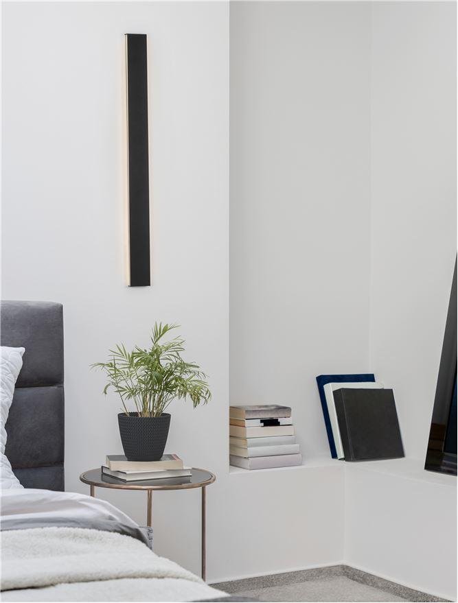 NV 9060913 Nástěnné svítidlo SELINE černý hliník LED Philips 36W 230V 3000K IP44 - NOVA LUCE