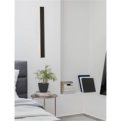 Obrázek pro produkt Nástěnné svítidlo SELINE černý hliník LED Philips 36W 230V 3000K IP44 - NOVA LUCE