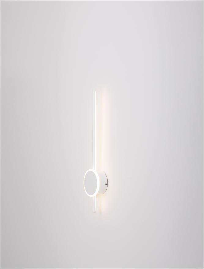 NV 9061426 Nástěnné svítidlo CLOCK LED bílý hliník 3000K 12+6W - NOVA LUCE (obrázek 3)