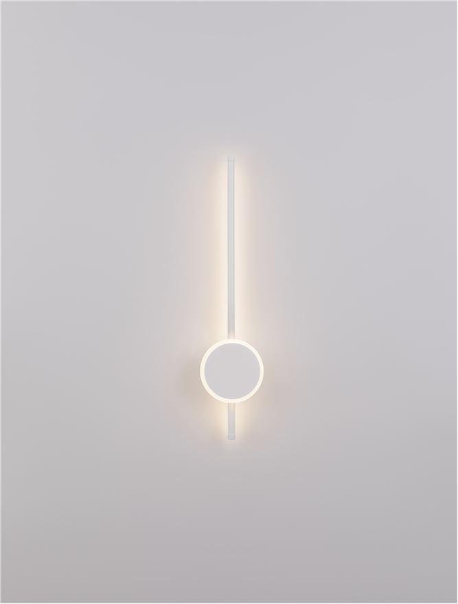 NV 9061426 Nástěnné svítidlo CLOCK LED bílý hliník 3000K 12+6W - NOVA LUCE (obrázek 5)