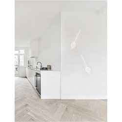 Obrázek pro produkt Nástěnné svítidlo CLOCK LED bílý hliník 3000K 12+6W - NOVA LUCE