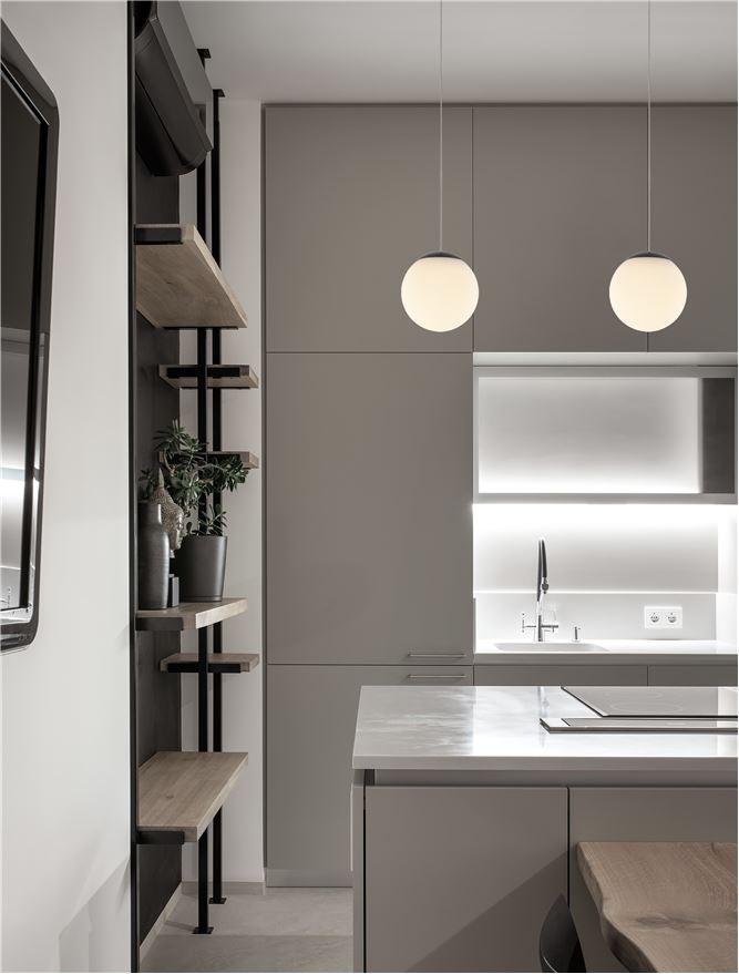 NV 9061435 Závěsné svítidlo NUVOLE LED černý hliník a čiré sklo 3000K 8W - NOVA LUCE