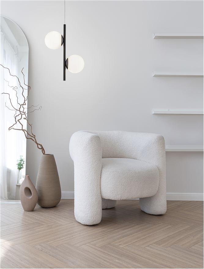 NV 9061436 Závěsné svítidlo NUVOLE LED černý hliník a čiré sklo 3000K 16W - NOVA LUCE