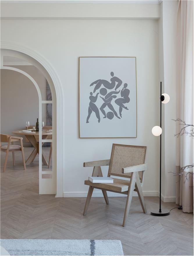 NV 9061437 Stojací lampa NUVOLE LED černý hliník a čiré sklo 3000K 16W - NOVA LUCE