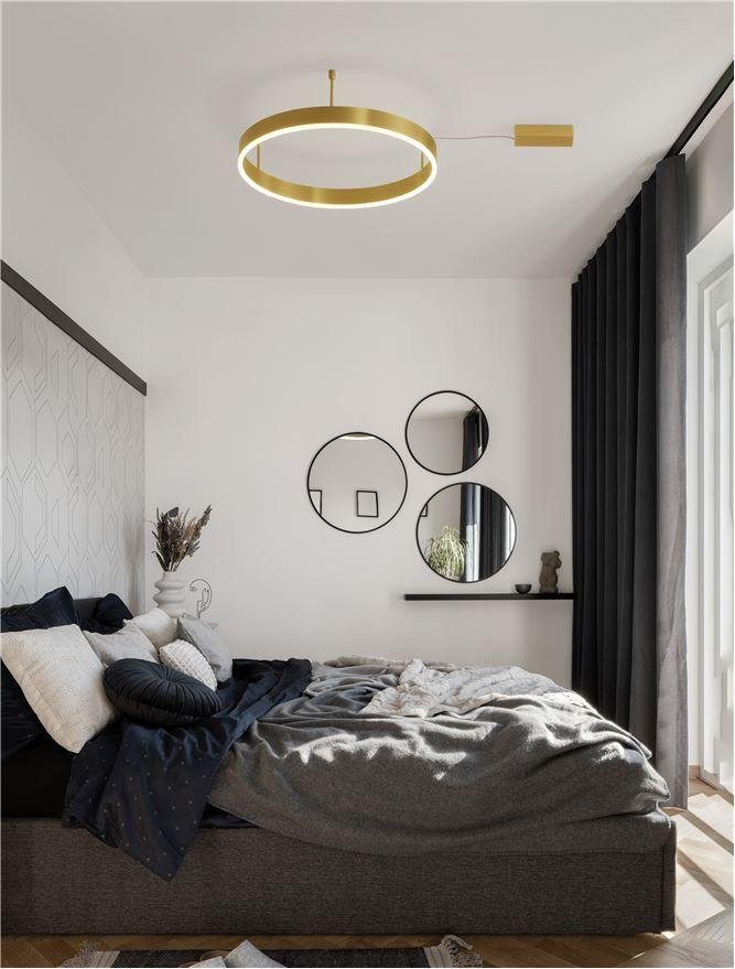 NV 9063600 Stropní svítidlo MOTIF LED stropní svítidlo mosazný hliník 3000K IP20 40W 220-240V stmívatelné - NOVA LUCE