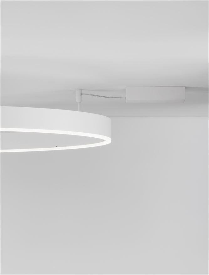 NV 9063608 Stropní svítidlo MOTIF LED stropní svítidlo bílý hliník 3000K 55W IP20 220-240V stmívatelné - NOVA LUCE