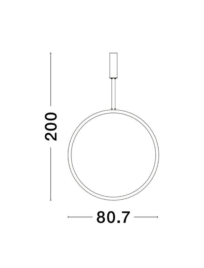 NV 9070169 Závěsné svítidlo CHANGE černý hliník a akryl LED 48W 230V 3000K IP20 stmívatelné - NOVA LUCE (obrázek 4)