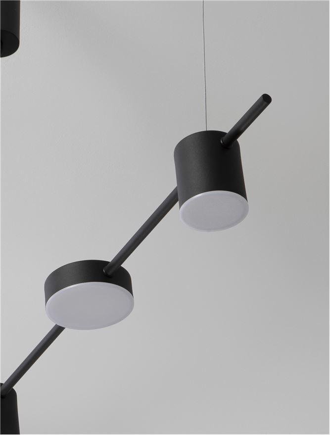 NV 9080123 Závěsné svítidlo NORDIK černé železo a akryl LED 30W 3000K L120 H120 stmívatelné - NOVA LUCE (obrázek 3)