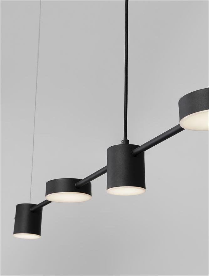 NV 9080123 Závěsné svítidlo NORDIK černé železo a akryl LED 30W 3000K L120 H120 stmívatelné - NOVA LUCE (obrázek 4)