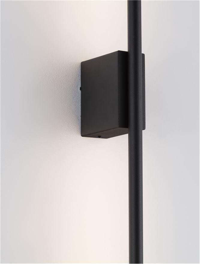 NV 9081100 Nástěnné svítidlo ADEN LED 15W 3000K hliník černá - NOVA LUCE