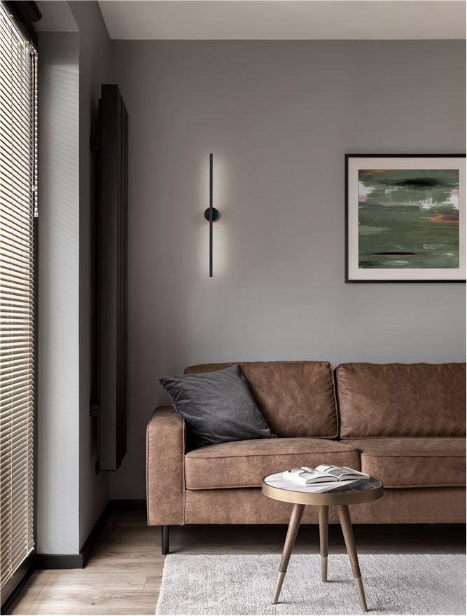 NV 9081102 Nástěnné svítidlo ADEN LED 10W 3000K hliník černá - NOVA LUCE