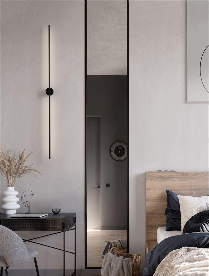NV 9081103 Nástěnné svítidlo ADEN LED 20W 3000K hliník černá - NOVA LUCE