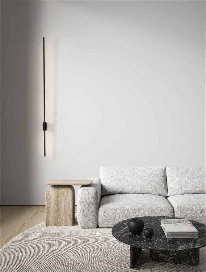 NV 9081105 Nástěnné svítidlo ADEN LED 20W 3000K hliník černá - NOVA LUCE