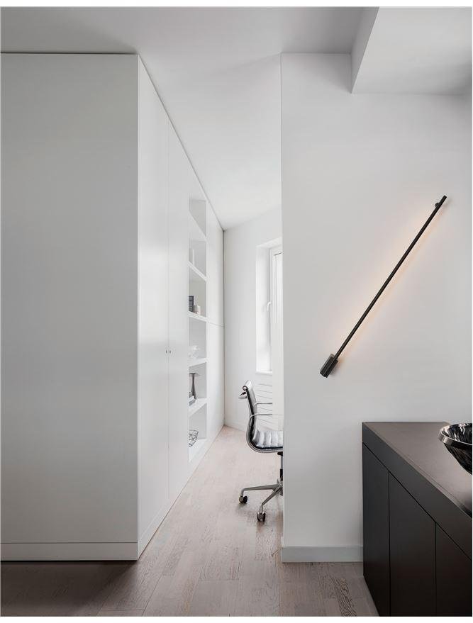NV 9081150 Nástěnné svítidlo GROPIUS černý hliník LED 20W 230V 3000K IP20 - NOVA LUCE