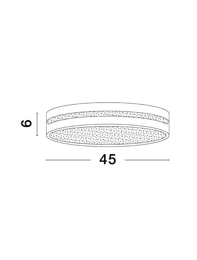 NV 9081210 Stropní svítidlo WHEEL černý hliník a akryl LED 30W 230V 3000K IP20 - NOVA LUCE (obrázek 3)