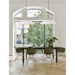 Obrázek pro produkt Závěsné svítidlo GLIM bílá zvenku přírodní dřevo uvnitř hliník a akryl LED 47W 230V 3000K IP20 stmívatelné - NOVA LUCE