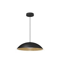 Obrázek pro produkt Závěsné svítidlo GLIM černá zvenku přírodní dřevo uvnitř hliník a akryl LED 47W 230V 3000K IP20 stmívatelné - NOVA LUCE