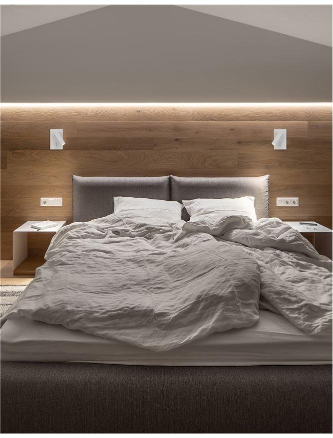 NV 9081351 Bodové svítidlo DONA bílý hliník LED Cree 3W 230V vypínač na těle 3000K IP20 - NOVA LUCE