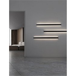 Obrázek pro produkt Nástěnné svítidlo SELINE černý hliník LED Philips 44W 230V 3000K IP44 - NOVA LUCE