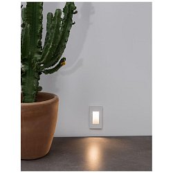 Obrázek pro produkt Venkovní zapuštěné svítidlo do zdi COVE matný bílý litý hliník a skleněný difuzor LED 1.5W 3000K 200-240V 120st. IP54 - NOVA LUCE