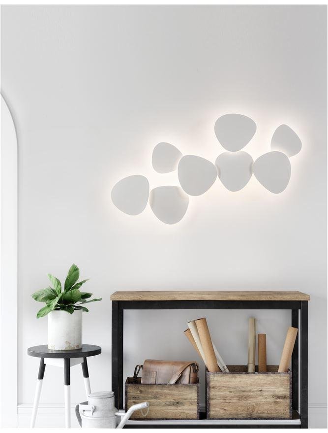 NV 9084071 Nástěnné svítidlo CRONUS bílá sádra a hliník LED 10W 220-240V 3000K IP20 - NOVA LUCE