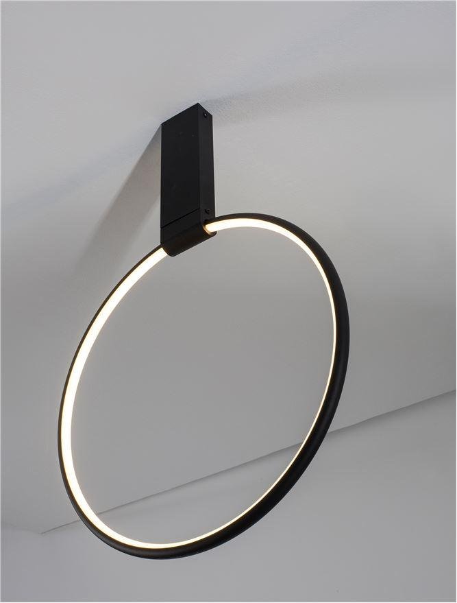 NV 9085241 Stropní svítidlo GARVE černá ocel+hliník LED 30W stmívatelné - NOVA LUCE (obrázek 3)