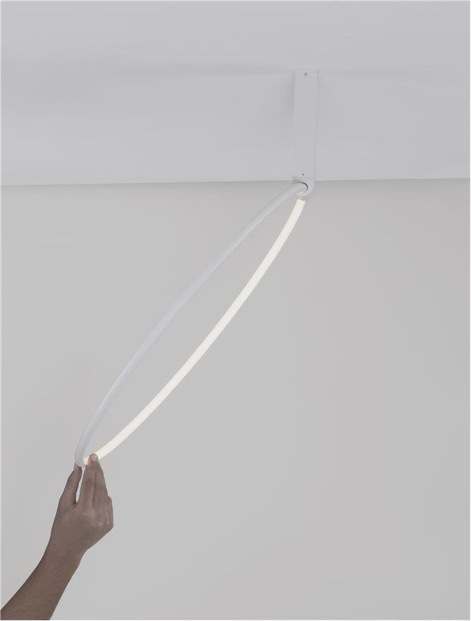 NV 9085244 Stropní svítidlo GARVE bílá ocel+hliník LED 35W stmívatelné - NOVA LUCE