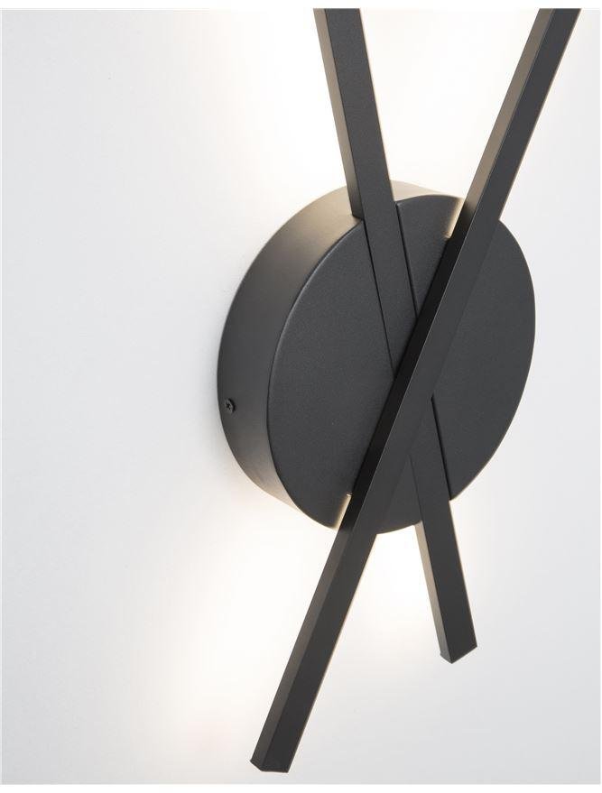 NV 9100202 Nástěnné svítidlo RESLIN černý hliník a akryl LED 18W 220V 3000K IP20 - NOVA LUCE (obrázek 5)